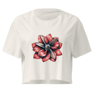 Mechanical Flower Crop Top by The Coxswain Brand